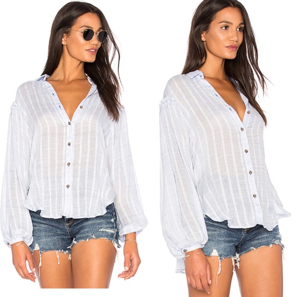 Free People Tops - Free People Headed to the Highlands Top- Gray